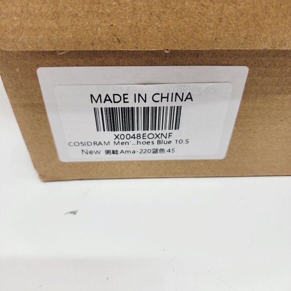 Mens Italian Style Blue Loafers Double Monk Straps Textured SZ 45 US 11.5 Shoes - Picture 14 of 14